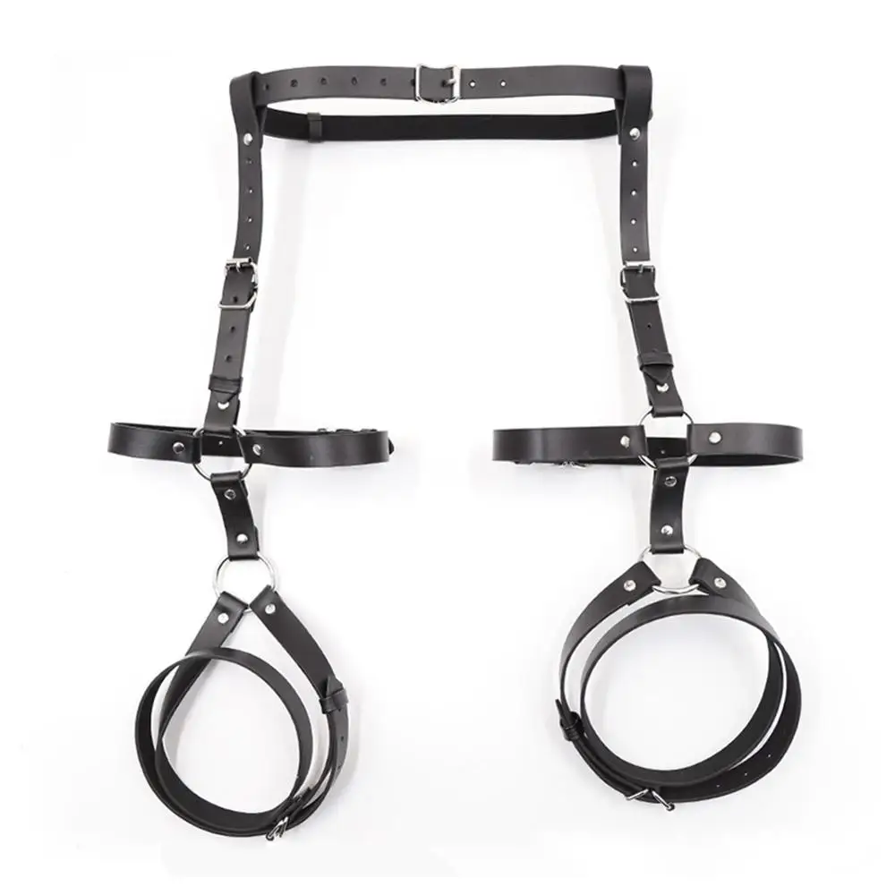 Sexy accessories Leather Harness Women  Underwear Gothic Garter metal Belts Erotic Bondage Cage Straps Bra Lingerie