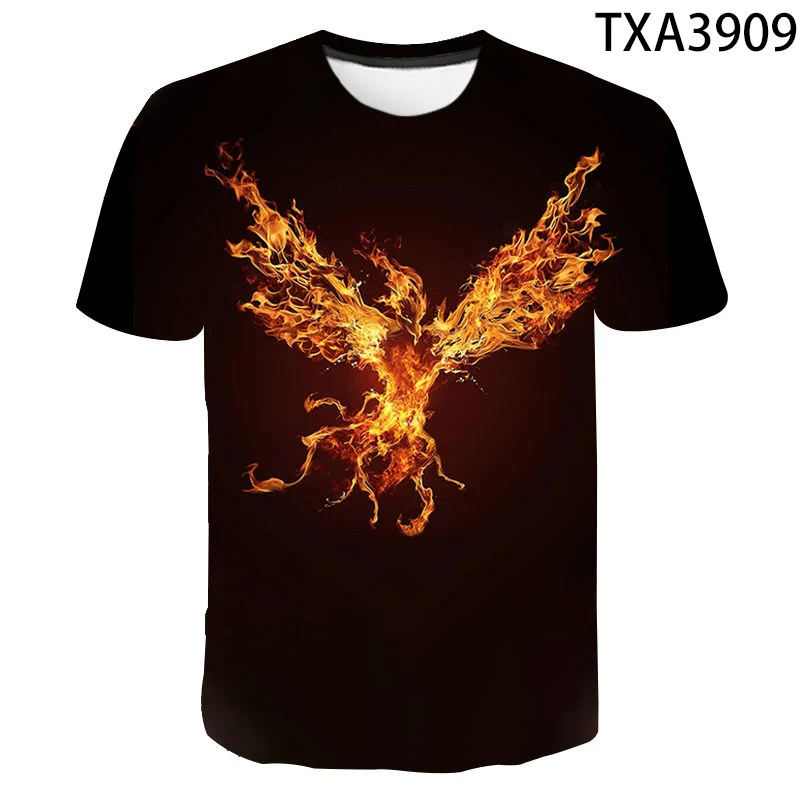 

Long-life Bird Phoenix Fashion Hot T shirt Men Women Children 3D Printed Cool T-shirt Summer Boy Girl Kids Short Sleeve Tops Tee
