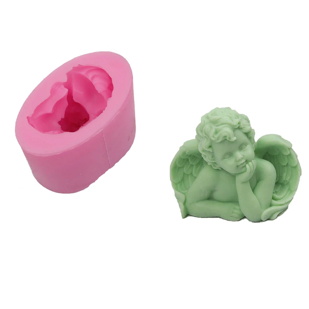 Силиконовые формы в виде свечи форма ангела для изготовления свечей