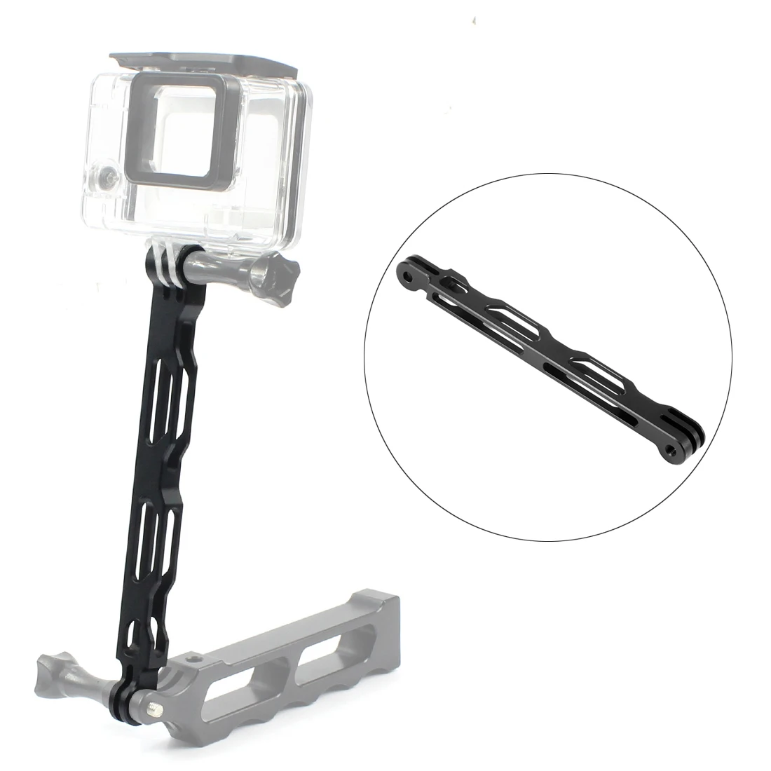 Алюминиевый сплав селфи расширение изогнутый кронштейн удлиненный стержень CNC