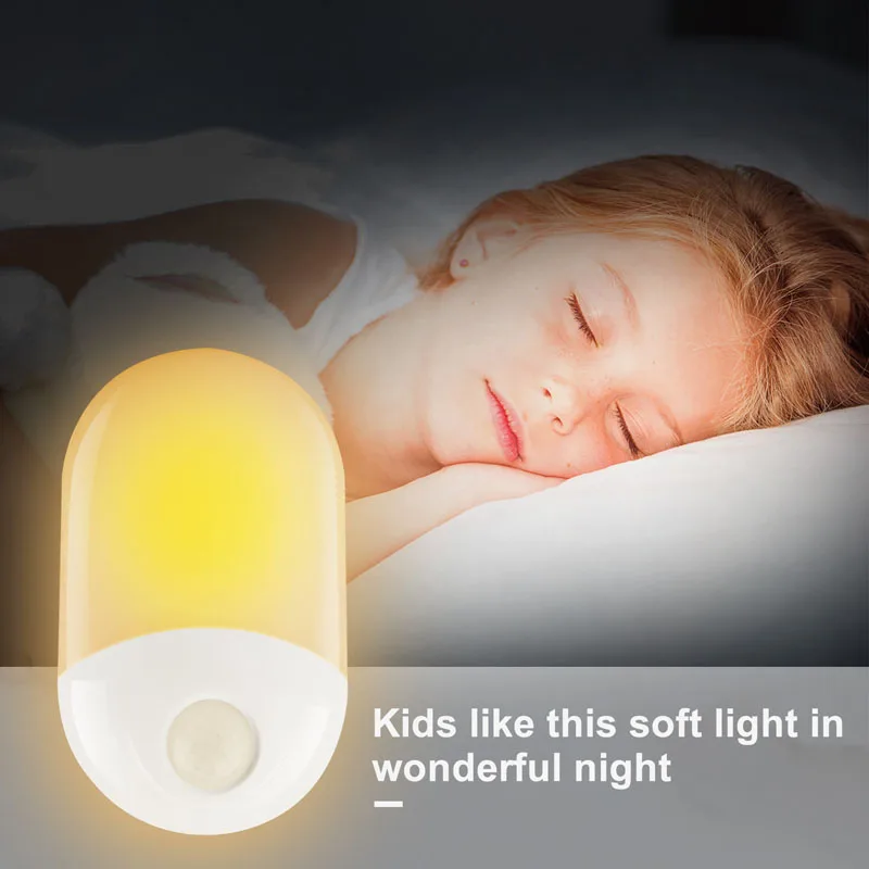 

Human body induction energy-saving lamp household illuminator LED intelligent plug-in bedside lamp wall hanging night light