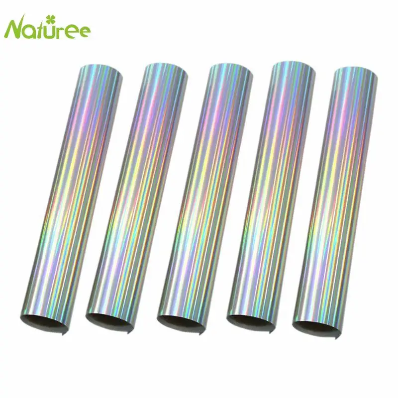 25 см * 1 м ПУ голографическая теплопередача виниловая футболка термопечать утюгом