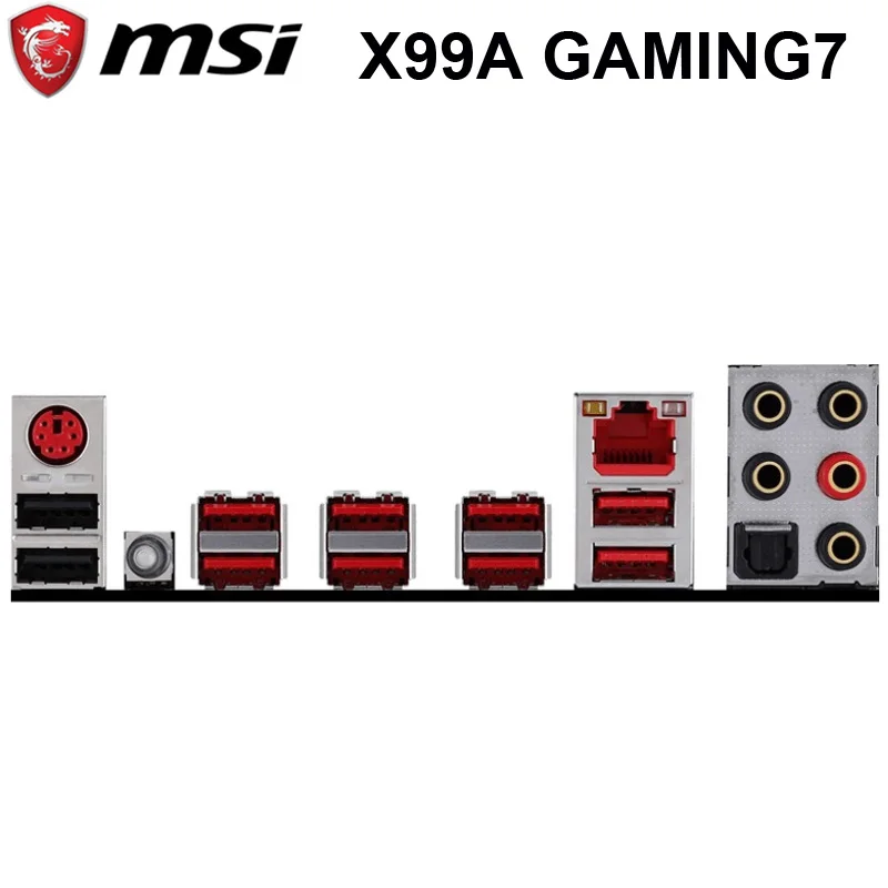 Материнская плата MSI X99A GAMING 7 Intel X99 LGA 2011-V3 DDR4 128 ГБ PCI-E 3 0 USB3.0 M.2 для настольного ПК