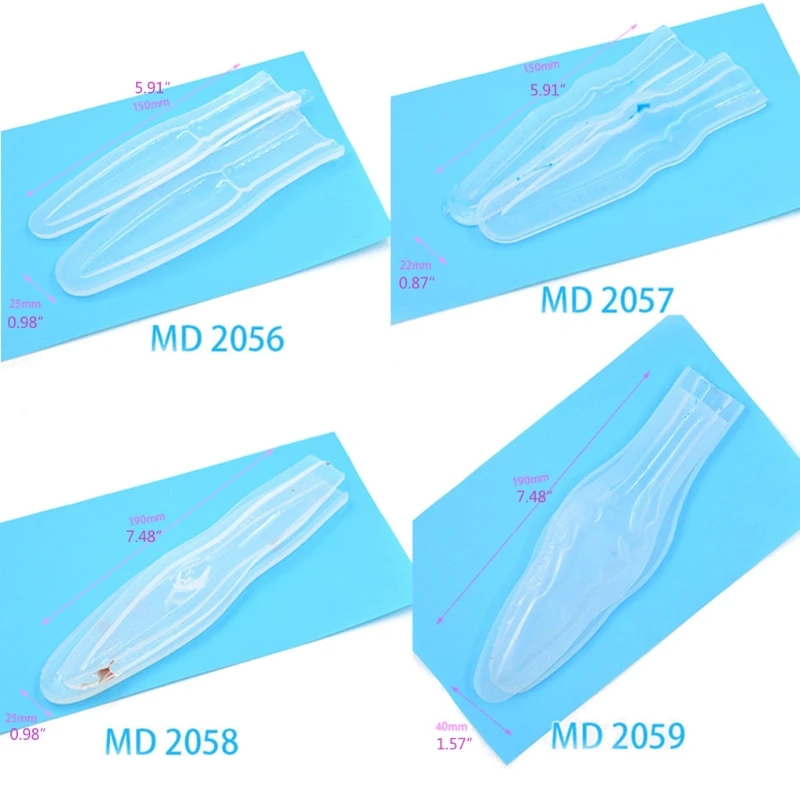 

N58F Dagger Epoxy Resin Mold Keychain Pendant Silicone Mould DIY Crafts Jewelry Ornaments Casting Tools