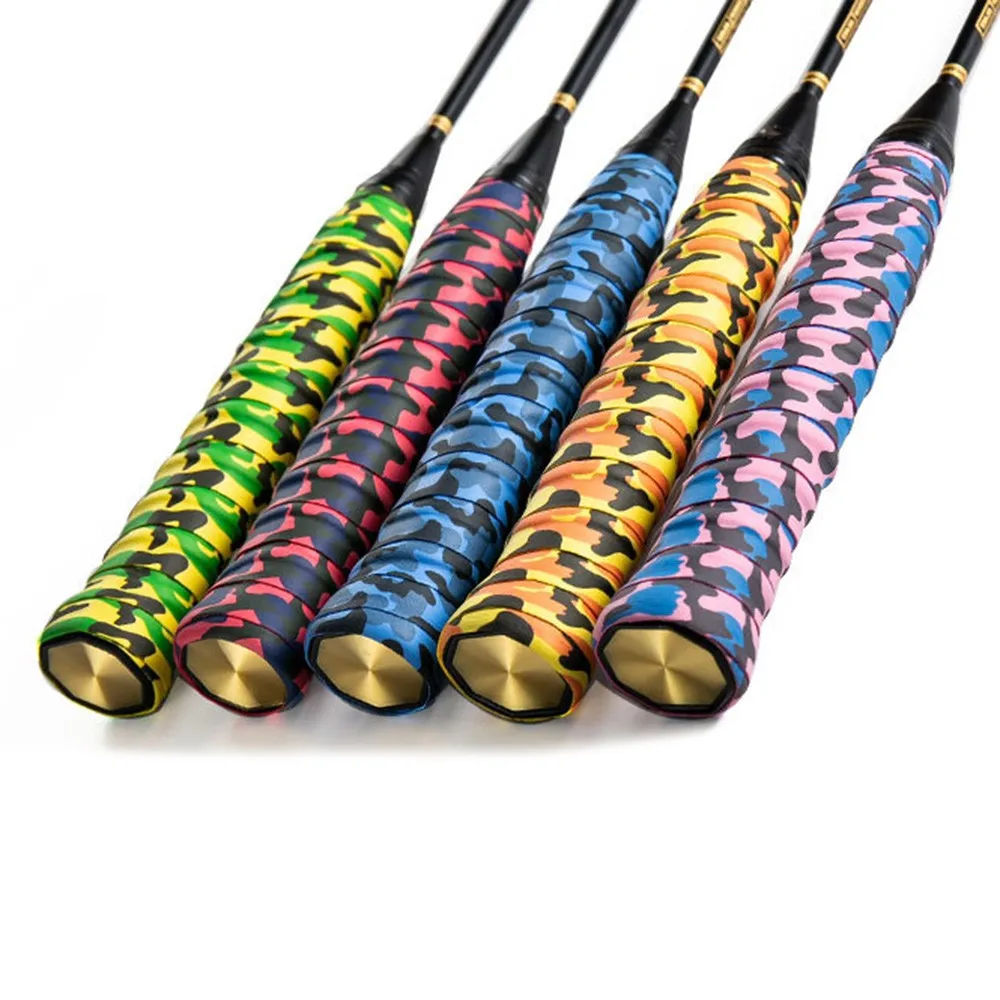

Non-slip Hand Glue Badminton Tennis Sweat-absorbent Belt Camouflage Keel Non-slip Winding Strap 110cm * 2.7MM * 0.8MM
