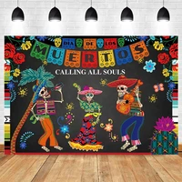 day of the dead backdrops mexican sugar skull photography background dia de los muertos dress up party fiesta banner decoration