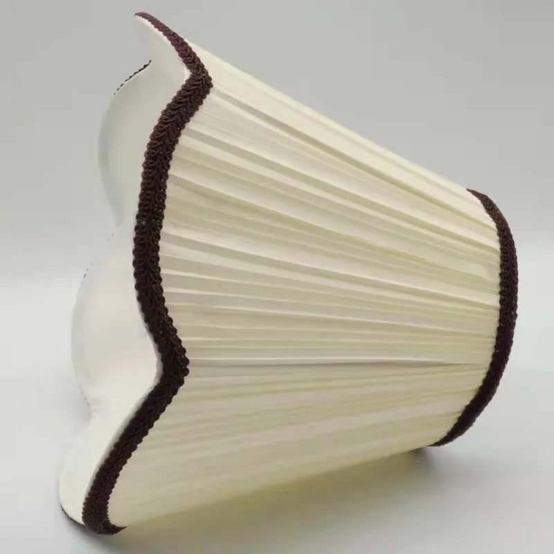 Абажур для настольных ламп круглые светильники из бежевой ткани 25 см E27 в