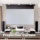 Отличный Компактный практичный складной проектор с диагональю 70 дюймов 16:9, экран для наружного проектора, экран для проектора