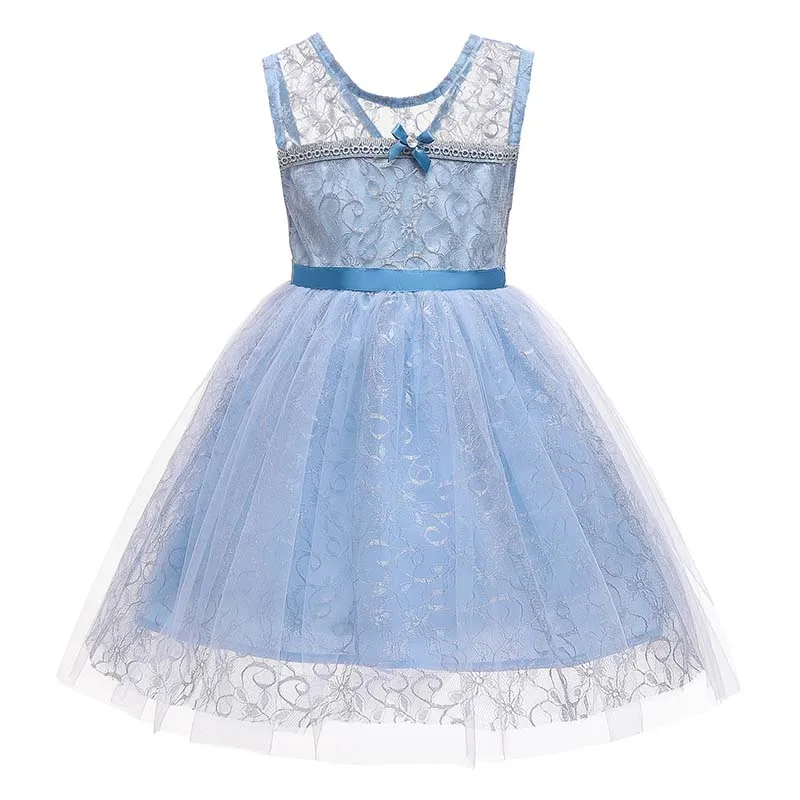 

Kids Clothes Sleeveless Mesh Dress Princess Dress Flower Girl Dresses for Weddings Children Outfits