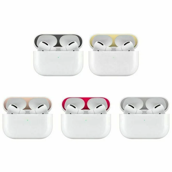Пыленепроницаемый и устойчивый к царапинам стикер для AirPods Pro металлическая