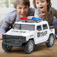 132 simulation kids police toy car model pull back alloy diecast off road vehicles collection gifts toys for boys children