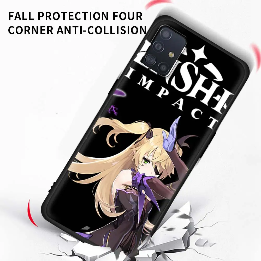 

Genshin Impact Phone Case For Samsung Galaxy A51 A71 A21S M31 M31s M30s A31 A41 A11 A01 M51 Soft Matte Coque Back Cover