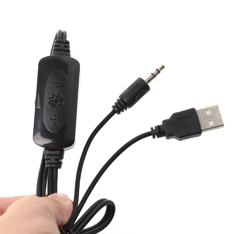 Mini USB 3.5mm Stereo Speaker Wire Control Laptop Clip Screen Computer | Электроника