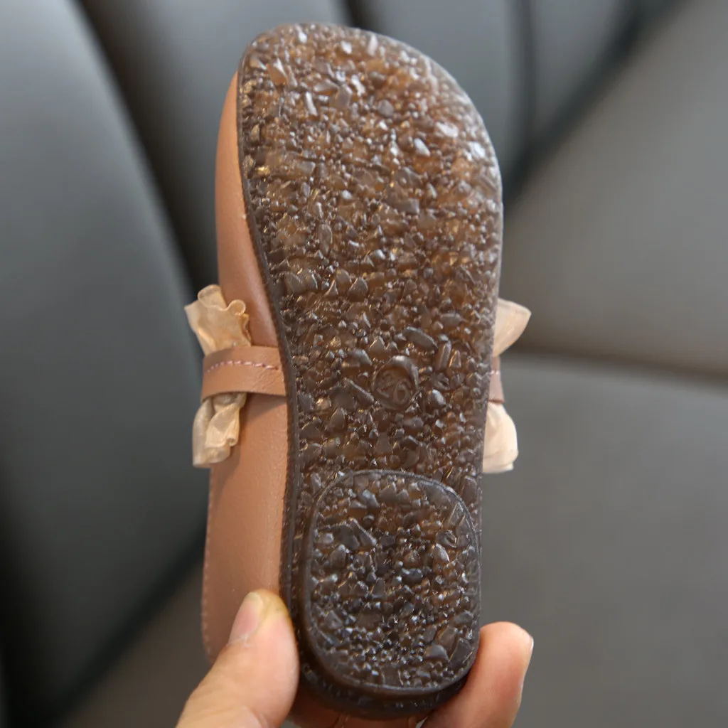 Босоножки кожаные вечерние зящие на шнуровке для маленьких девочек|Кожаная