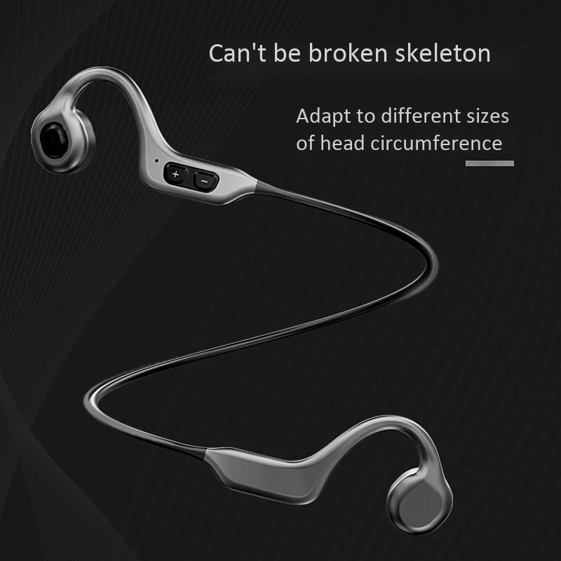 

AI Smart Voice Bone Conduction Bluetooth Headset Built-In Wireless Sports Hanging Ear Bluetooth 5.0