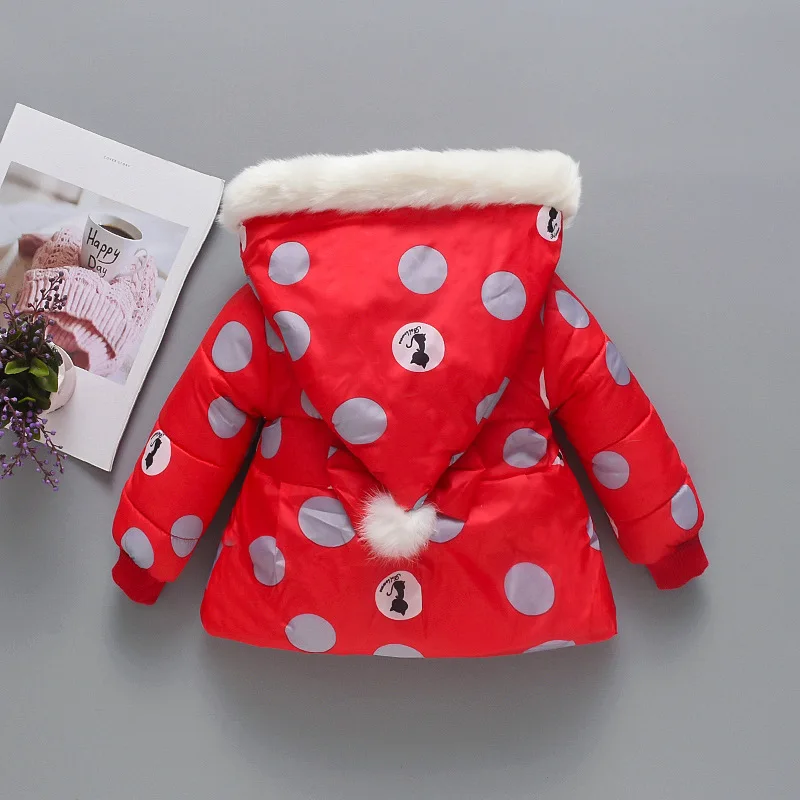 

Winter Girls Warm Down Jackets Kids Animal Printed Thick Outerwear Children Clothing Autumn Baby Girls Cute Jacket Hooded Coats