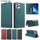 Кожаный чехол-кошелек с защитой от кражи для iPhone 13 12 Mini 11 Pro Max SE 2020 6 6s 7 8 Plus, ударопрочный чехол с откидной картой для телефона