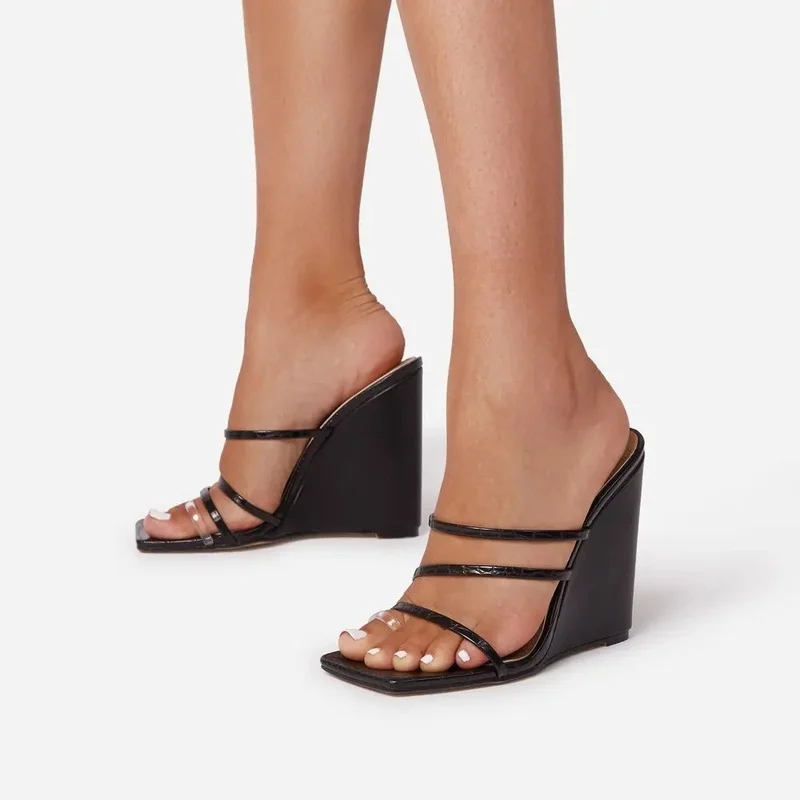 Europe Summer 2022 New Slippers Women Fashion Sexy Wedges Slides Woman Flip Flop Platform Shoes Ladies Casual Beach Shoes Female