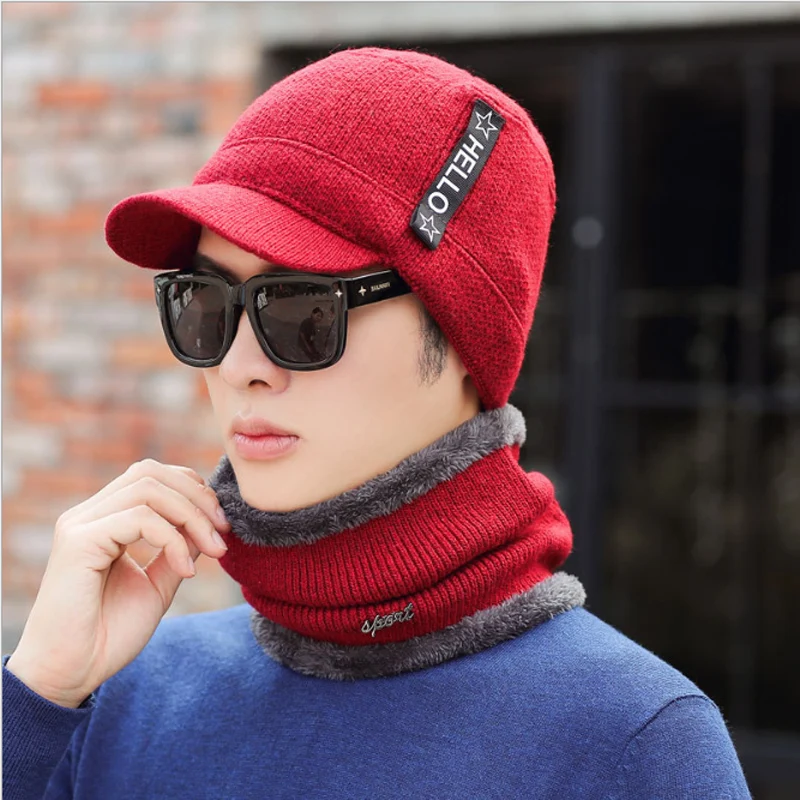 Зимние шапки Skullies Beanies, зимние шапки бини для мужчин и женщин, шерстяной шарф, шапки, Балаклава, маска, шапка, вязаная шапка, новинка