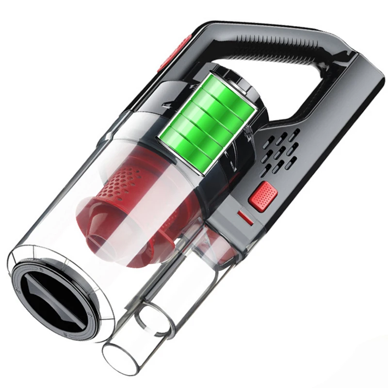 

Home & Car Vacuum Cleaner 150W 6000PA Wireless Rechargeable Vacuum Cleaner Strong Power Suction Handheld Vacuum Wet/Dry