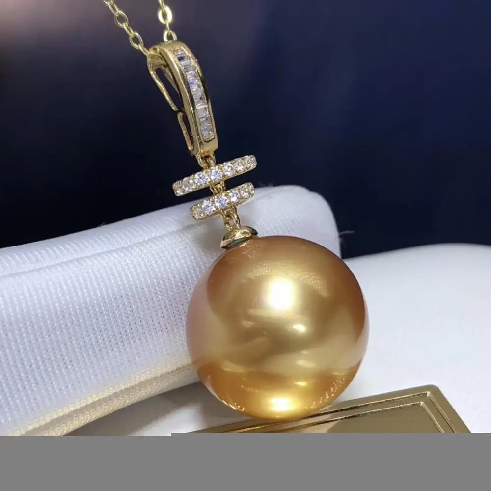 Ювелирные изделия из 18 каратного желтого золота натуральный Океанский золотой