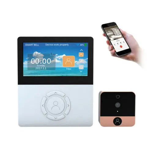 1MP WiFi цифровой глазок 4 5 &quotэкран дверная камера ИК инфракрасный видео
