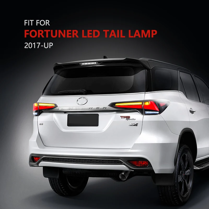 Задний фонарь в сборе для Toyota Fortuner 2017 2018 левый и правый светодиодный ходовой