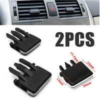 mayitr 1 pair universal car air vent louvre blade black slice air conditioning leaf adjust clips for toyota corolla