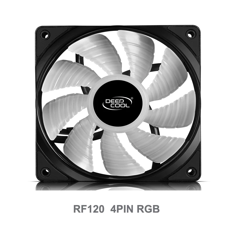 Вентилятор шасси Deepcool 12 см тихий вентилятор ЦП RGB охлаждения 3pin4pin радиатор кулер