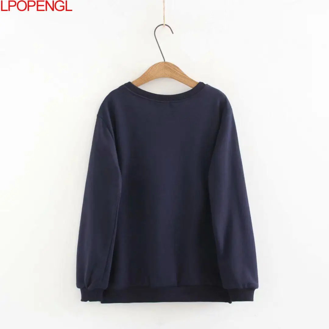 Женский свитшот в стиле Харадзюку осенняя Новинка 2021 модная Повседневная