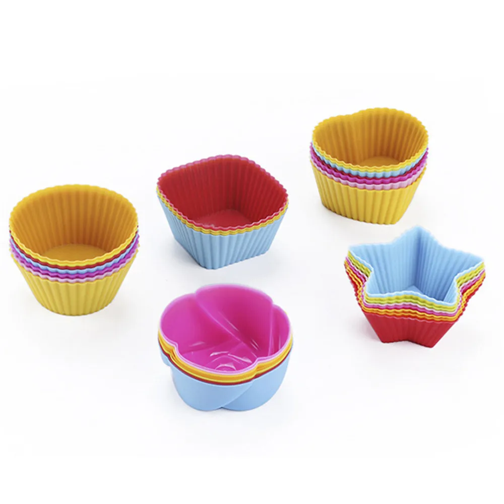 3 шт./компл. силиконовая форма для торта круглая маффинов капкейков формы выпечки