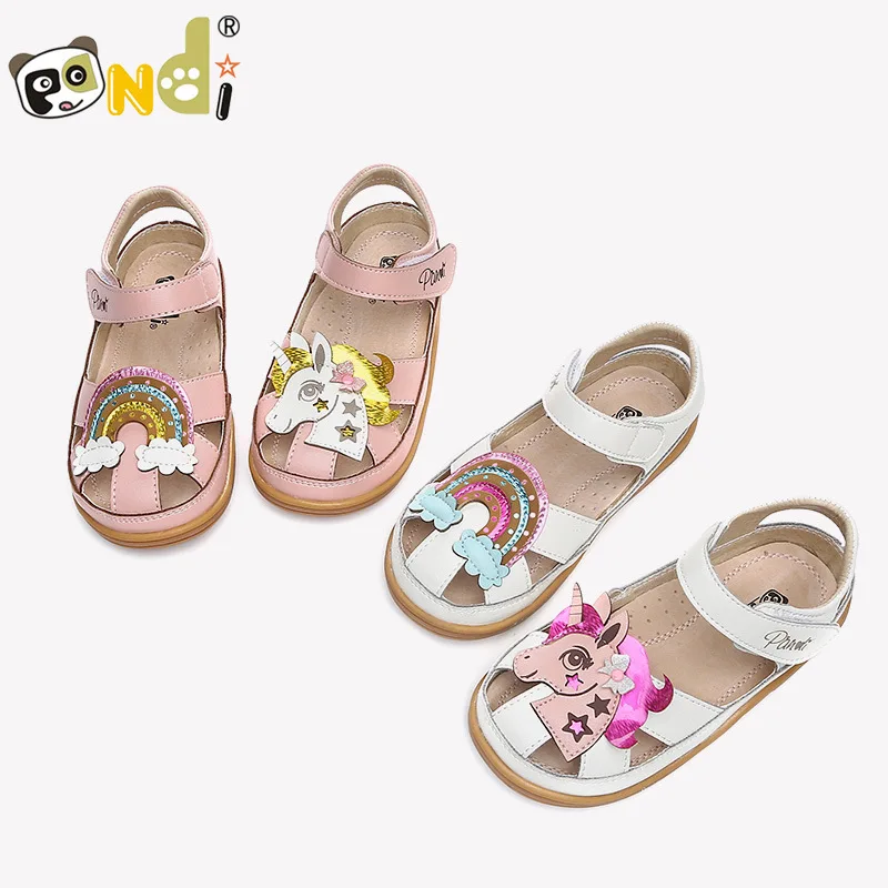 Сандалии Детские с единорогом в Корейском стиле на возраст 24 дюйма повседневные