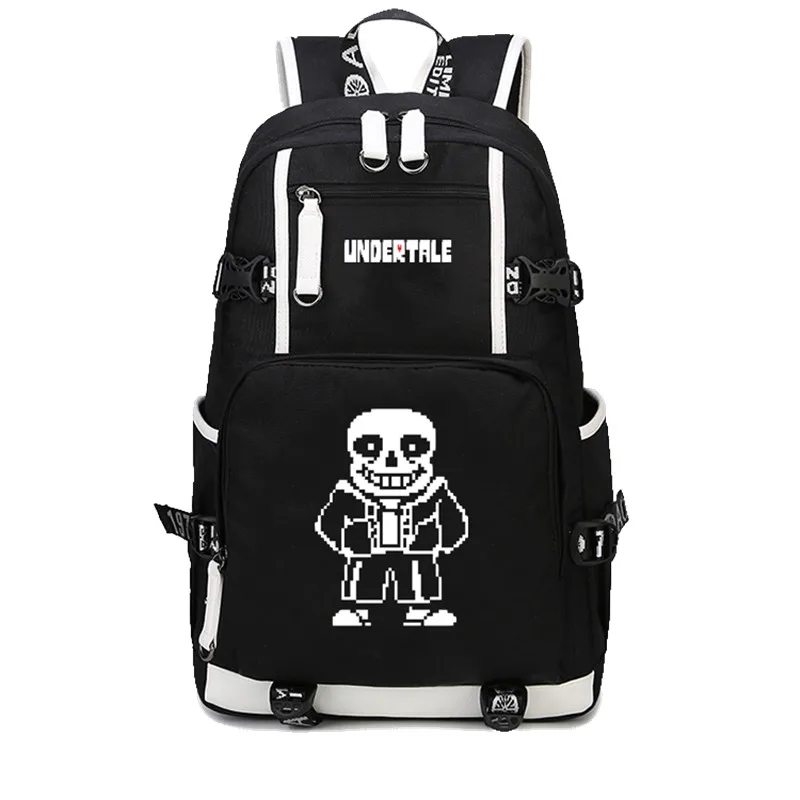 Игра Undertale Frisk/Toriel/Sans pixel Скелет школьный рюкзак с печатью сумки мальчики девочки