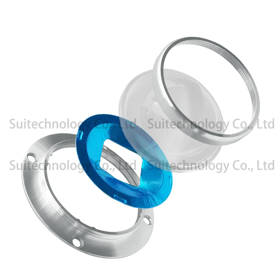 67mm LED Lens Optical Glass + Reflector Fixed Bracket Collimator Tools 60 90 120 Degrees for 20W 30W 50W 100W Chip | Инструменты