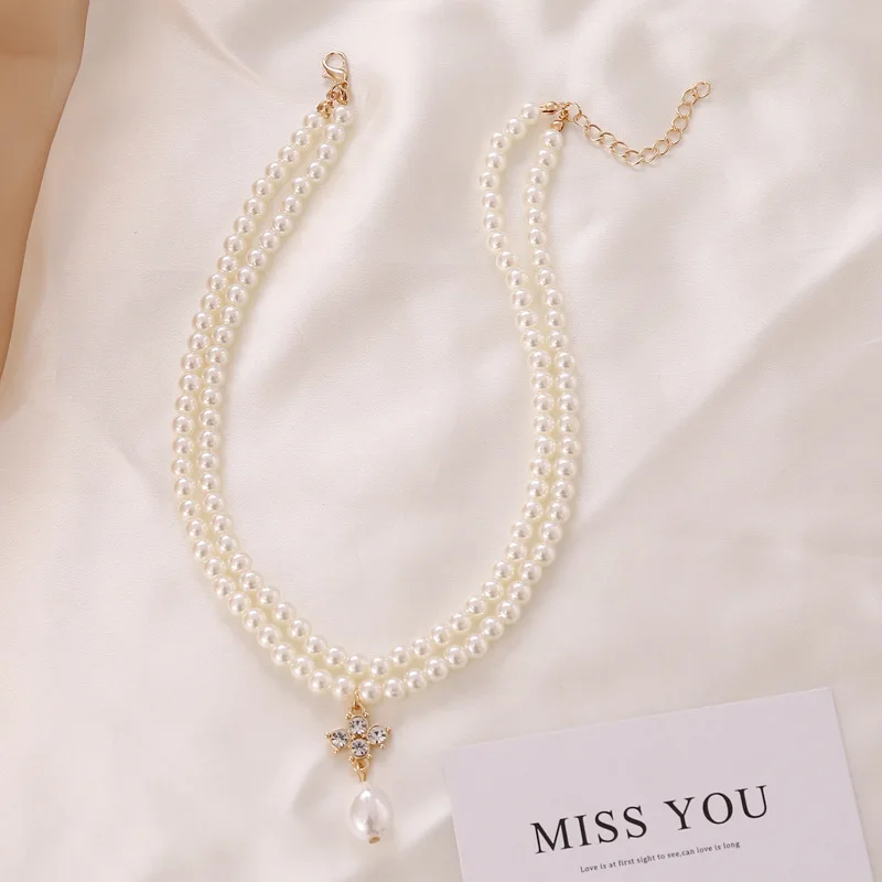 

Natural freshwater pearl necklace for women Baroque Pearls 4-8mm 5 Rows Bohemia Handmade Jewelry Fashion