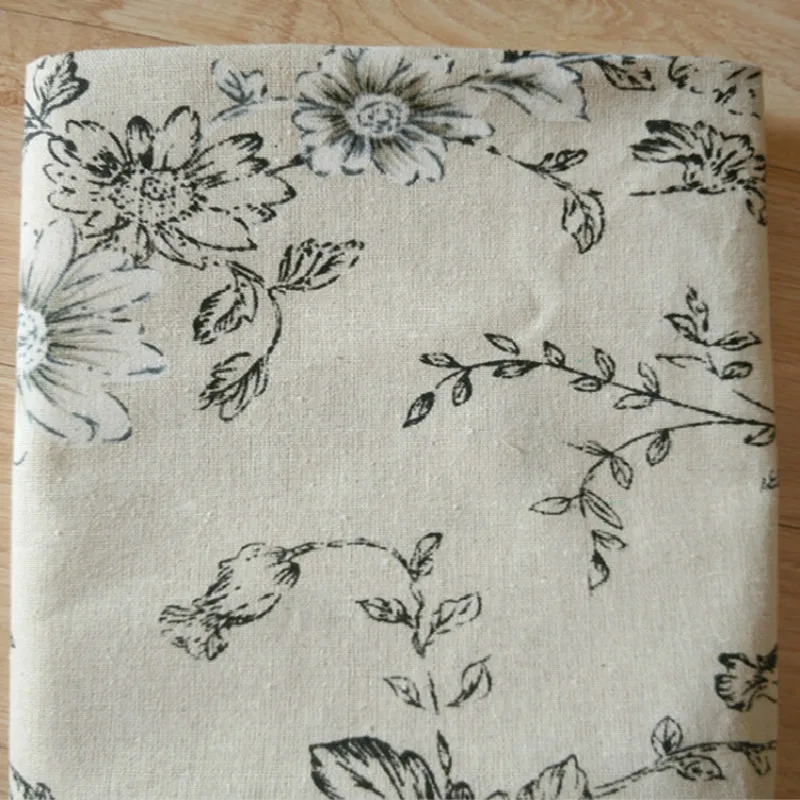 Полотняная ткань для дивана с цветочным принтом и пионами 2 цвета скатерть из