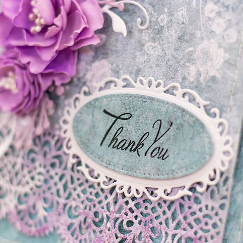 Металлические Вырубные штампы в овальной оправе стиле ретро вырубные границы