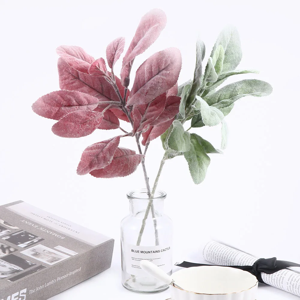 Искусственные Шелковые заячьи ушки осенние листья домашний офис Рождественский