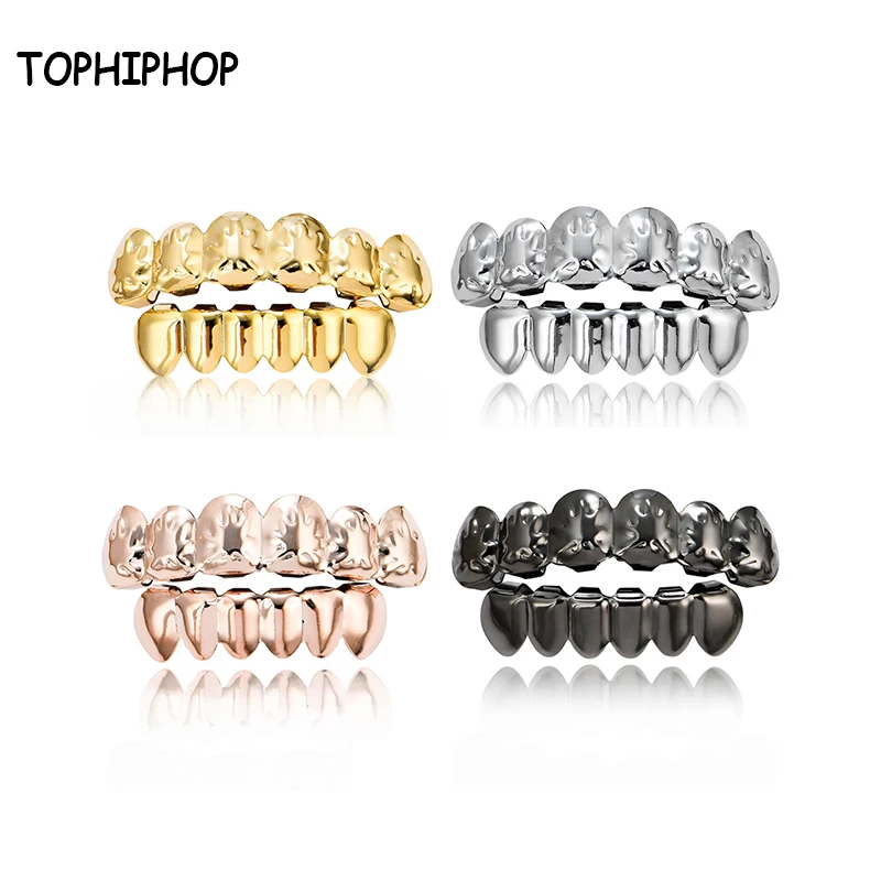 TOPHIPHOP набор креативных кленовых листьев в стиле хип хоп Позолоченные верхние и