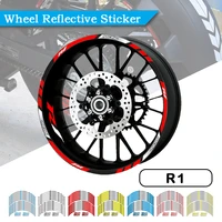 motorcycle wheel sticker reflective rim stripe tape motorbike decal styling stickers for yamaha yzf r1 yzfr1ms