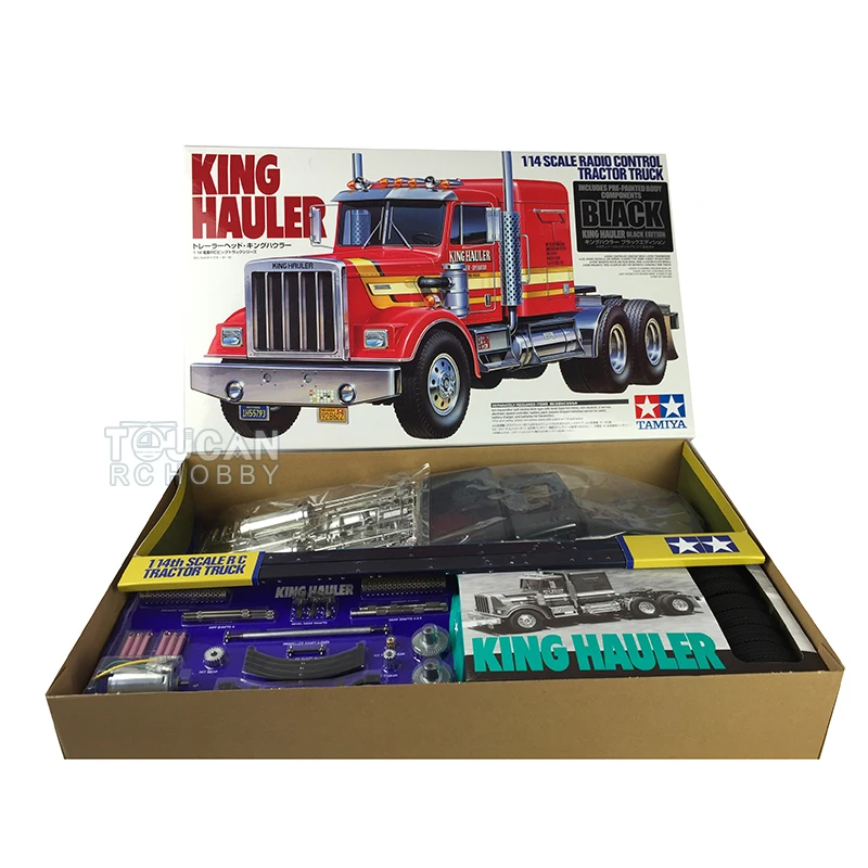 

TAMIYA 6x4 1/14 King Hauler черный RC трактор грузовик автомобиль комплект модель 56336 TH18421