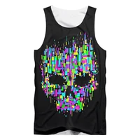 ifpd euus size 3d print tank top summer colorful skull printed sleeveless shirt plus size casual breathable funny fitness vest
