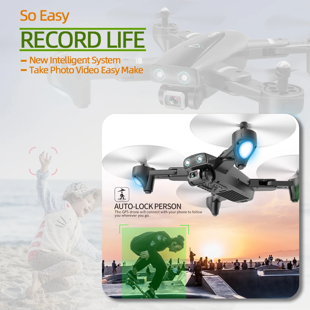 S167 GPS quadcopter drone 4k dron с камерой игрушки rc вертолет Профессиональный Квадрокоптер FPV