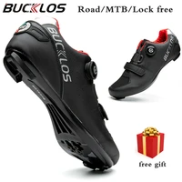 bucklos professional mountain bike shoes man road bike shoes cycling sneakers fit spd sllookspd cycling equipment