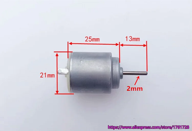 Оригинальные Mabuchi DC3V 14000rpm высокоскоростной 21*25 мм 140 двигатель с угольной щеткой