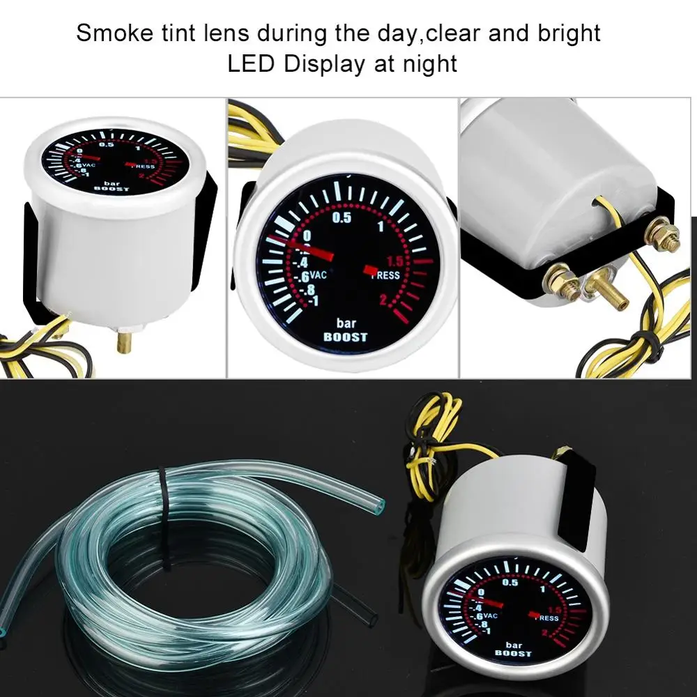 Измеритель турбонаддува универсальный автомобильный 2 дюймовый светодиодный