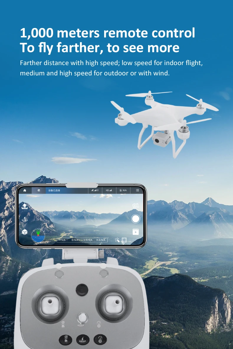 Квадрокоптер K777 PRO 3 осевой карданный Дрон 4k с HD камерой GPS Wi Fi профессиональный