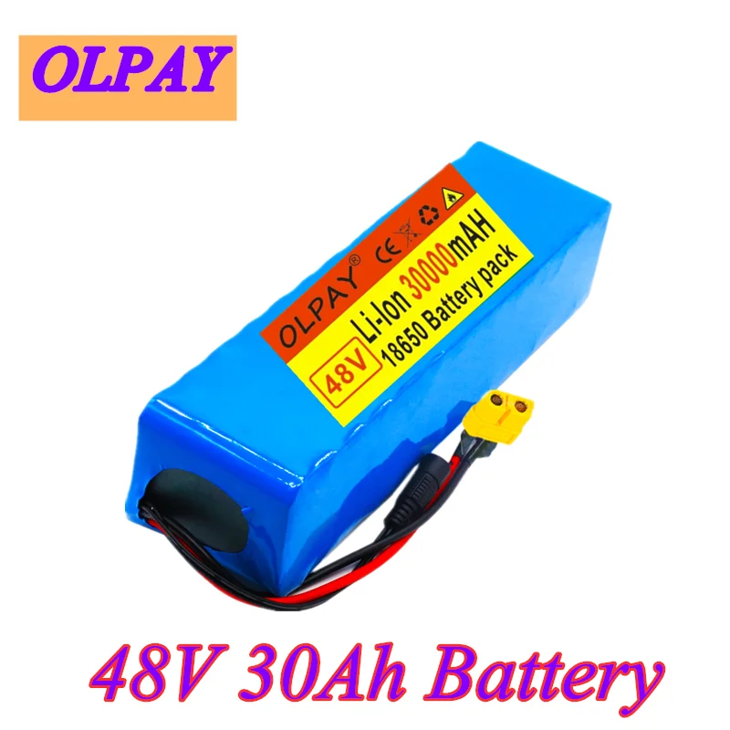 48v lithium lion battery 30Ah 1000w 13S3P Lithium Battery Pack 54.6v E-bike Electric bicycle Scooter with XT60+charger | Электроника