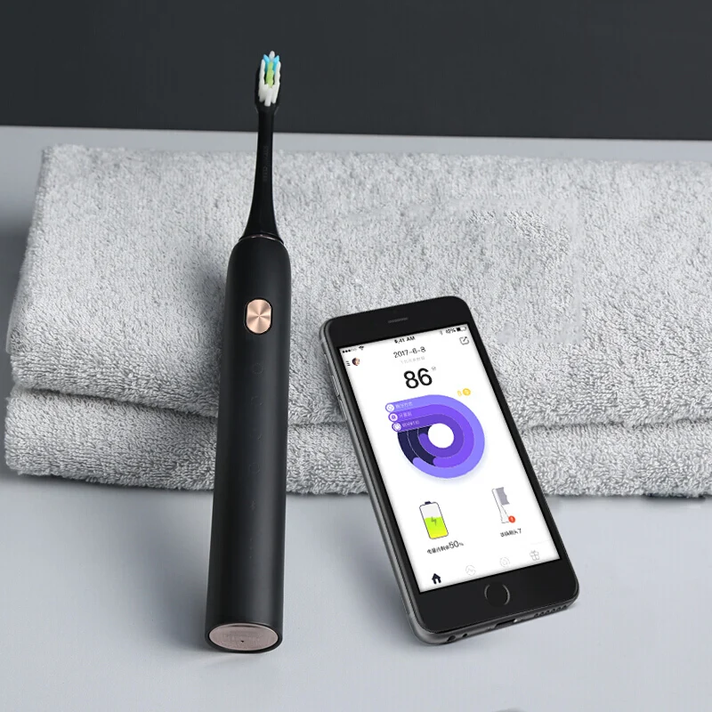 SOOCAS X3 звуковая электрическая зубная щетка для Xiaomi Mijia Ultra sonic Автоматическая обновленная заряжаемая Поддержка Водонепроницаемая IPX7 для взрослых