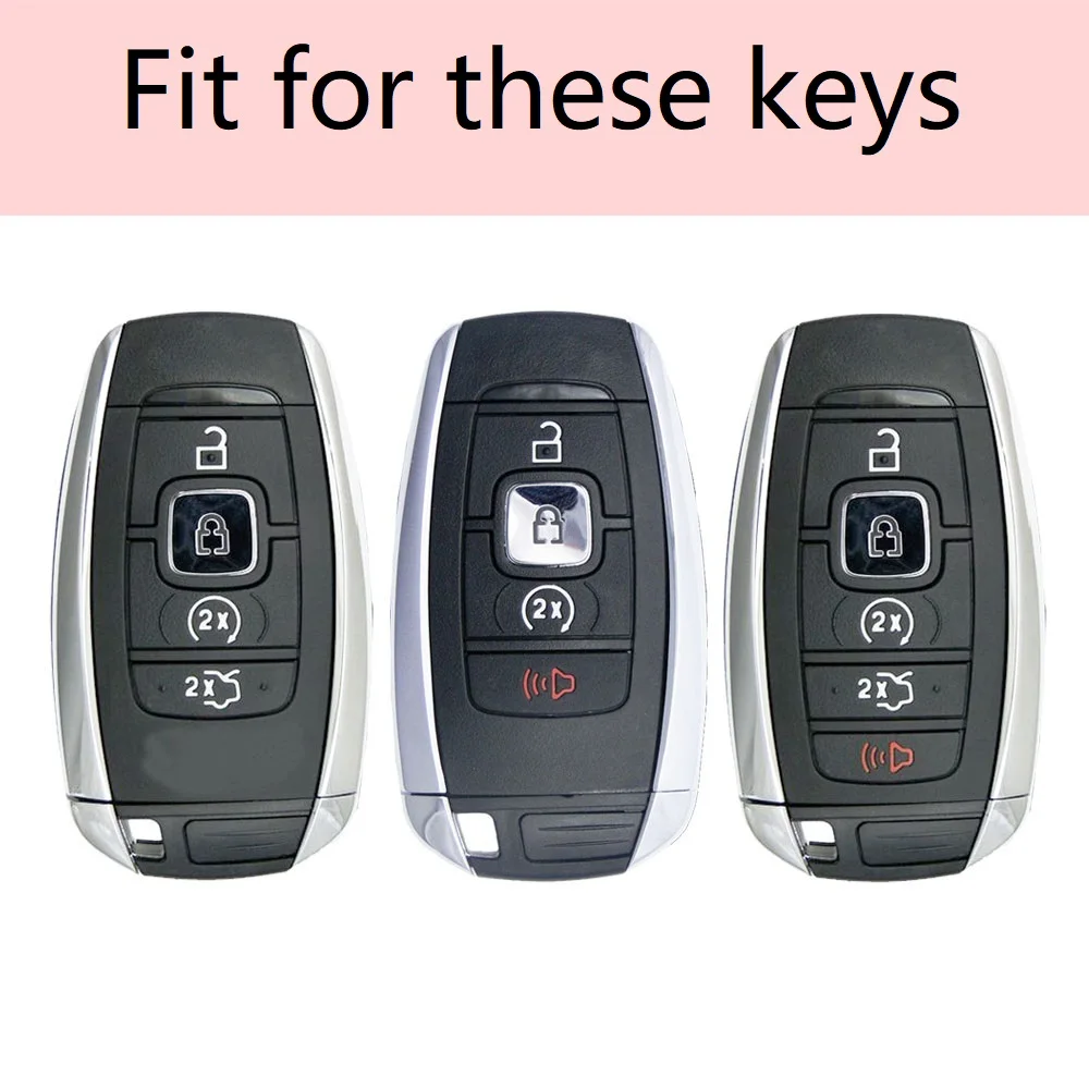 

High Quality Car Key Case Shell Storage Bag Protector For Lincoln MKC MKZ MKX NAVIGATOR 2017 2018 2019 Fob Key Car-Styling